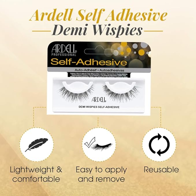 Ardell Lashes Self-Adhesive, Demi Wispies (AD-61415)
