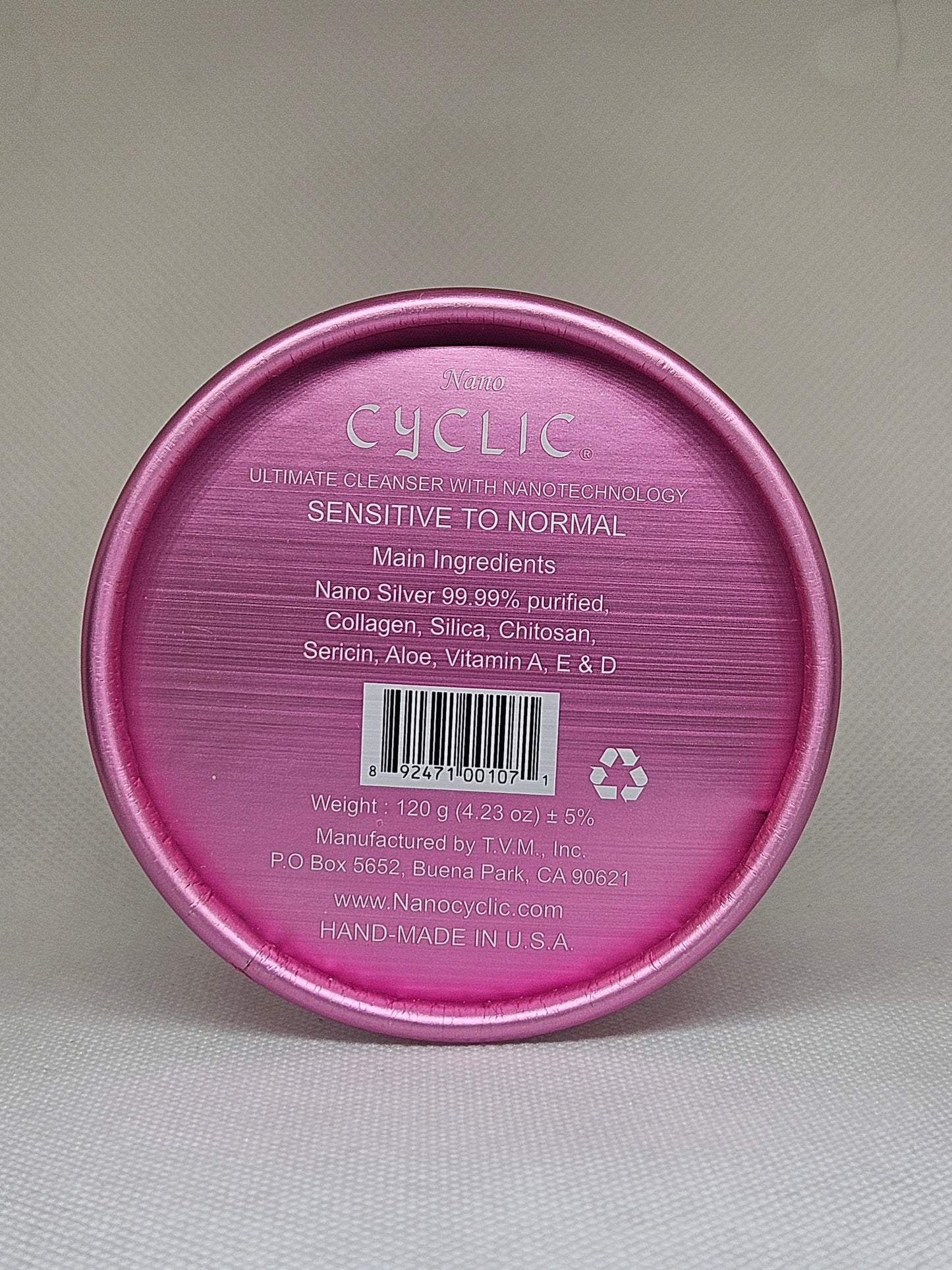 Nano Cyclic Cleansing Bar/Soap 120g PINK (CY-120P)