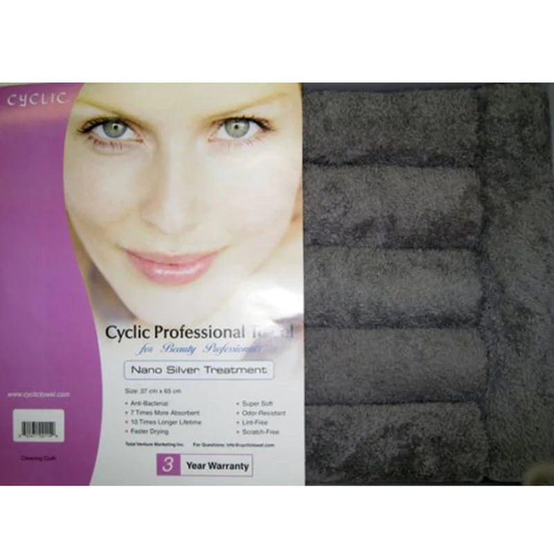 Nano Cyclic Microfiber Hair Towel - Charcoal (CY-TWC)