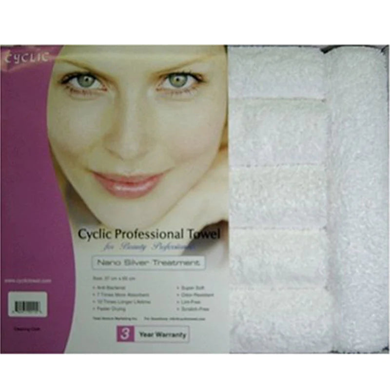 Nano Cyclic Microfiber Hair Towel - White (CY-TWW)