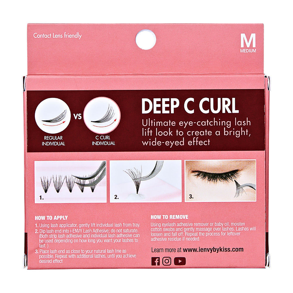 i · Envy by KISS lashes Deep C Curl Medium (KISS-IDC02)