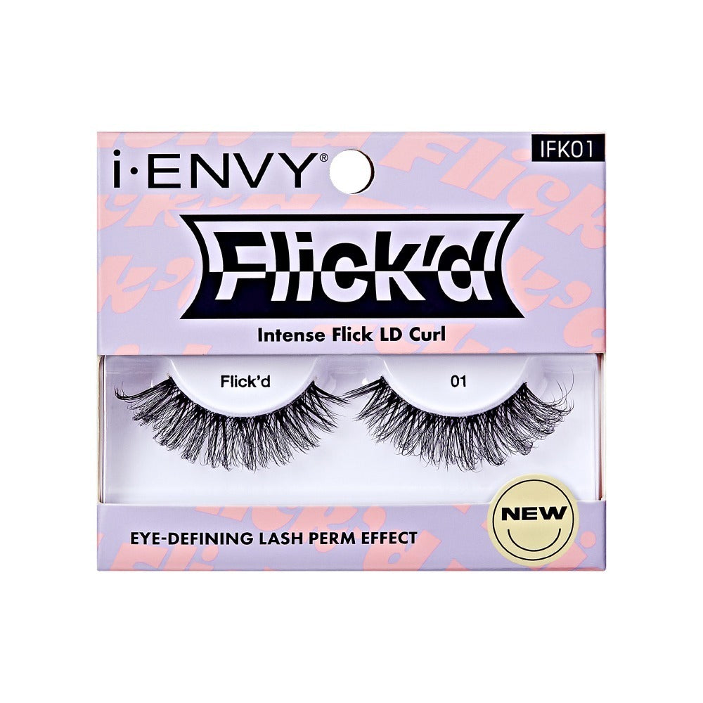 i · Envy by KISS 3D Flick’d Lashes 01 (KISS-IFK01)