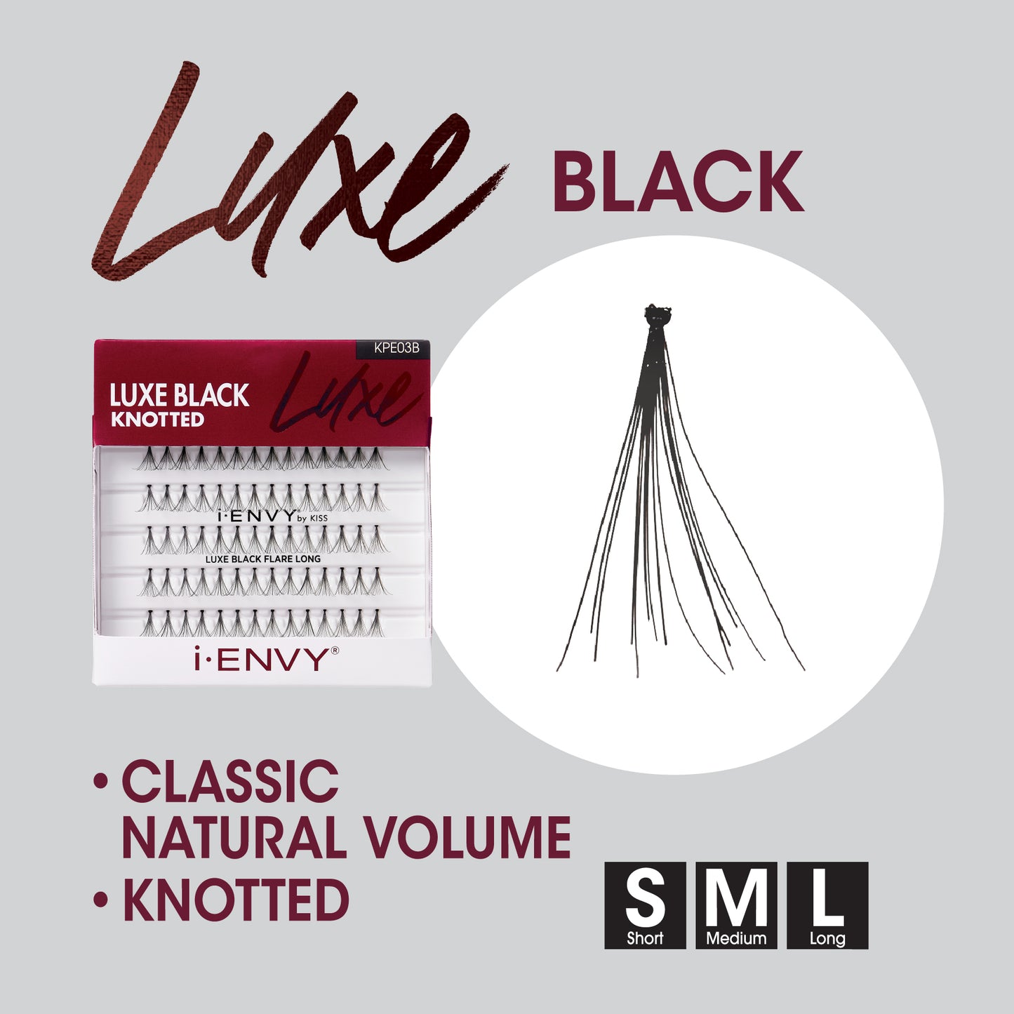 i · Envy by KISS lashes Luxe Black (KISS-KPE02B)