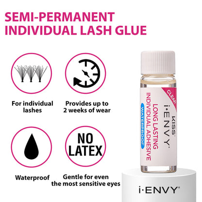 i · Envy by KISS Premium Individual Lash Glue Clear (KISS-KPEG03)