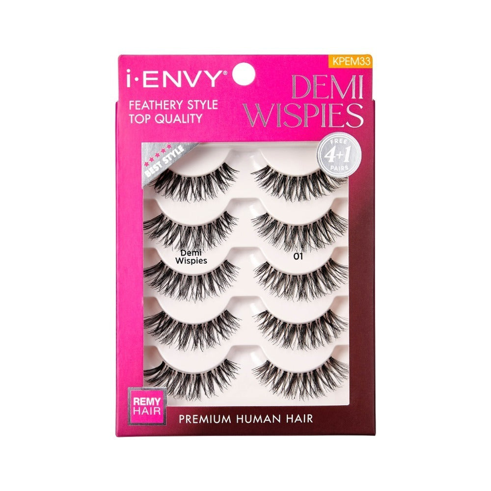 i · Envy by KISS lashes Demi Wispies 01 (KISS-KPEM33)