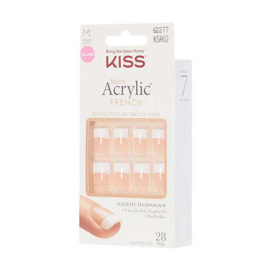 KISS nails Salon Acrylic French Nails - Sugar Rush (KISS-KSA02)