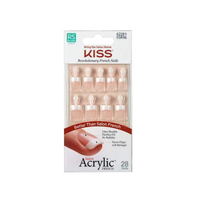 Salon Acrylic French Nails - Pet Peeve (KISS-KSA06)