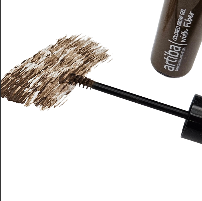 Artiba® Colored Brow Gel with Fiber Medium Brown (AR-EyeB MB)