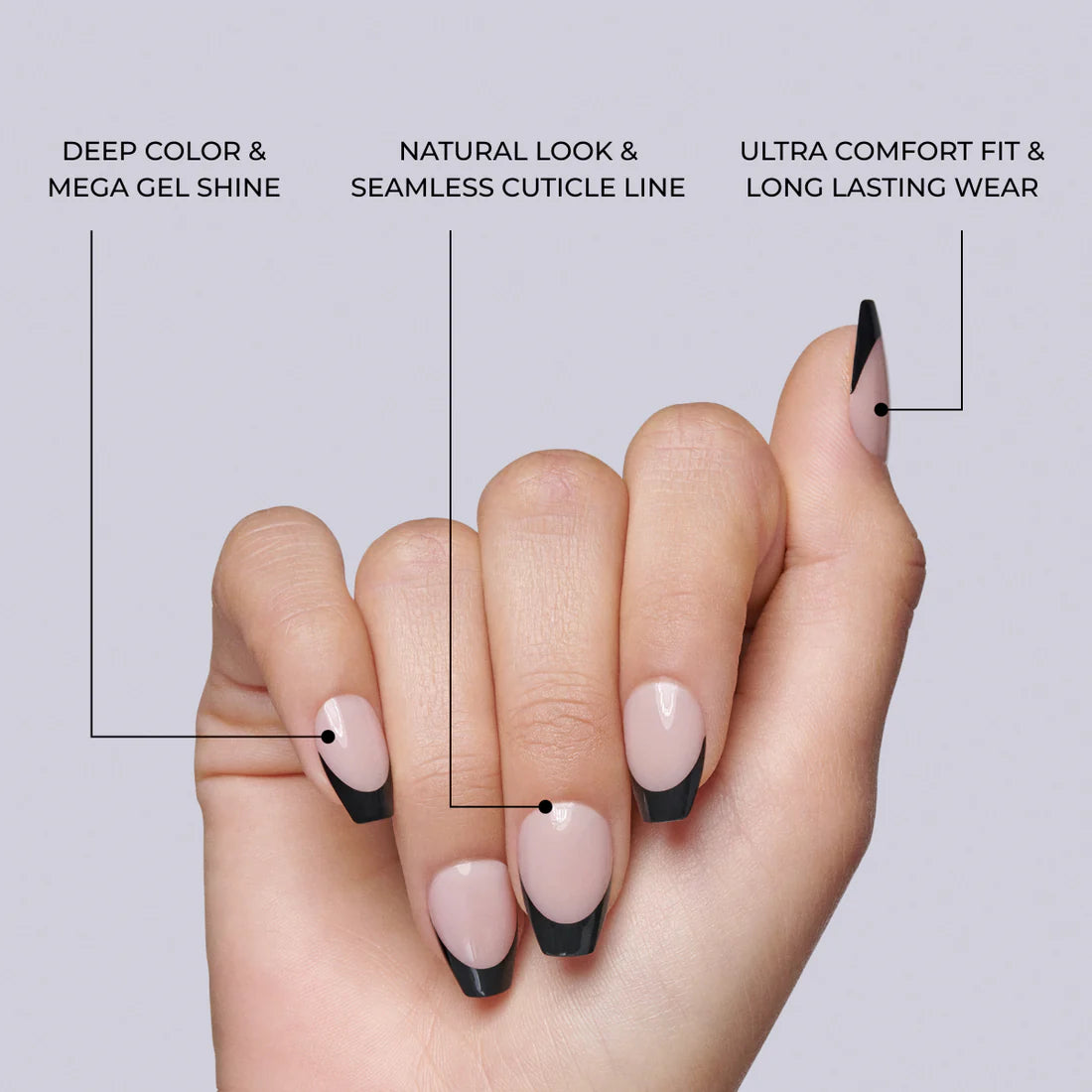 KISS Nails Salon Acrylic French Flame (KISS-SFO01)