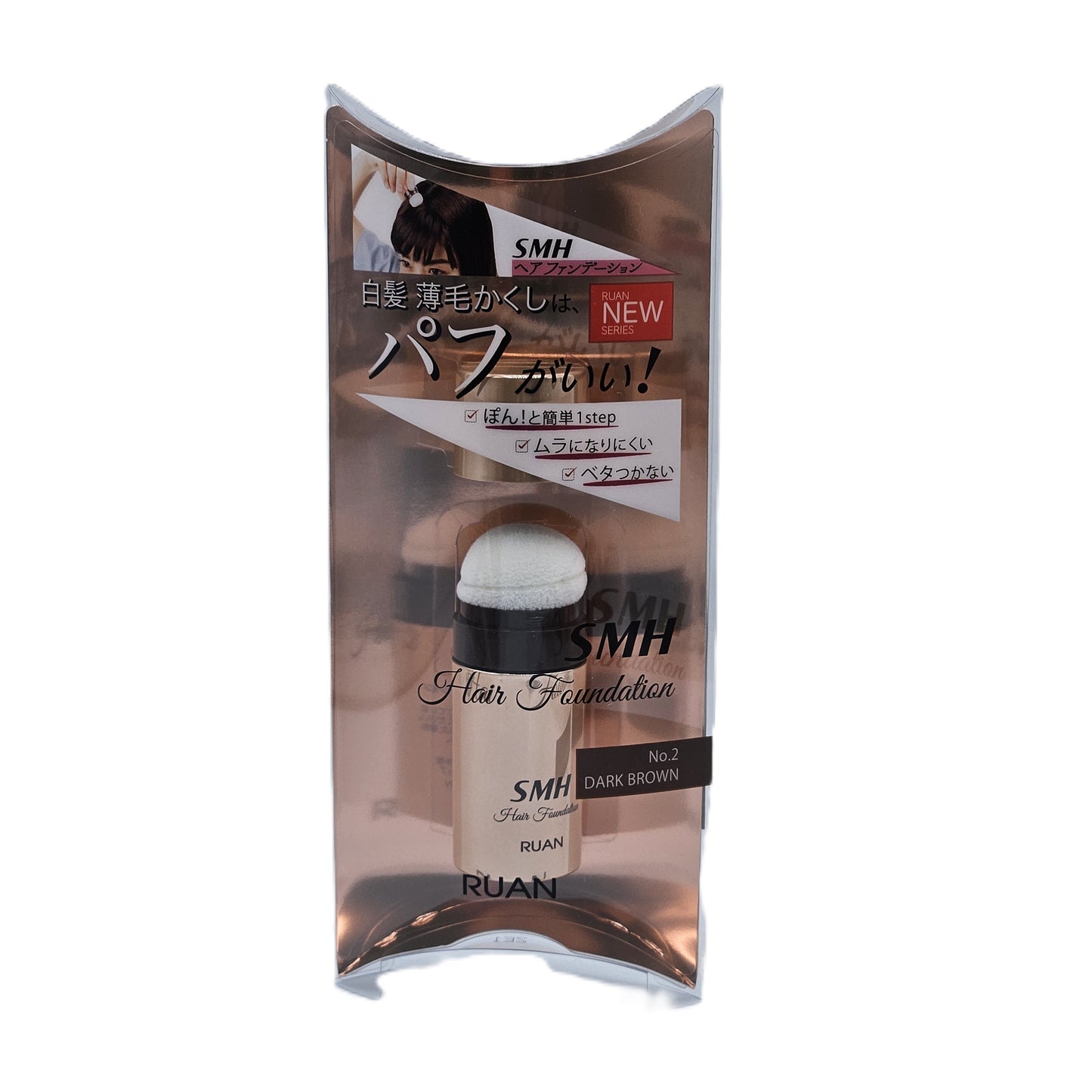 Super Million Hair Foundations 3g #2 Dark Brown (SMHF-0302)
