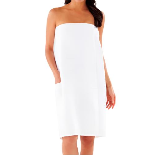 Boca Terry Spa Wrap - White (WR-2132c)