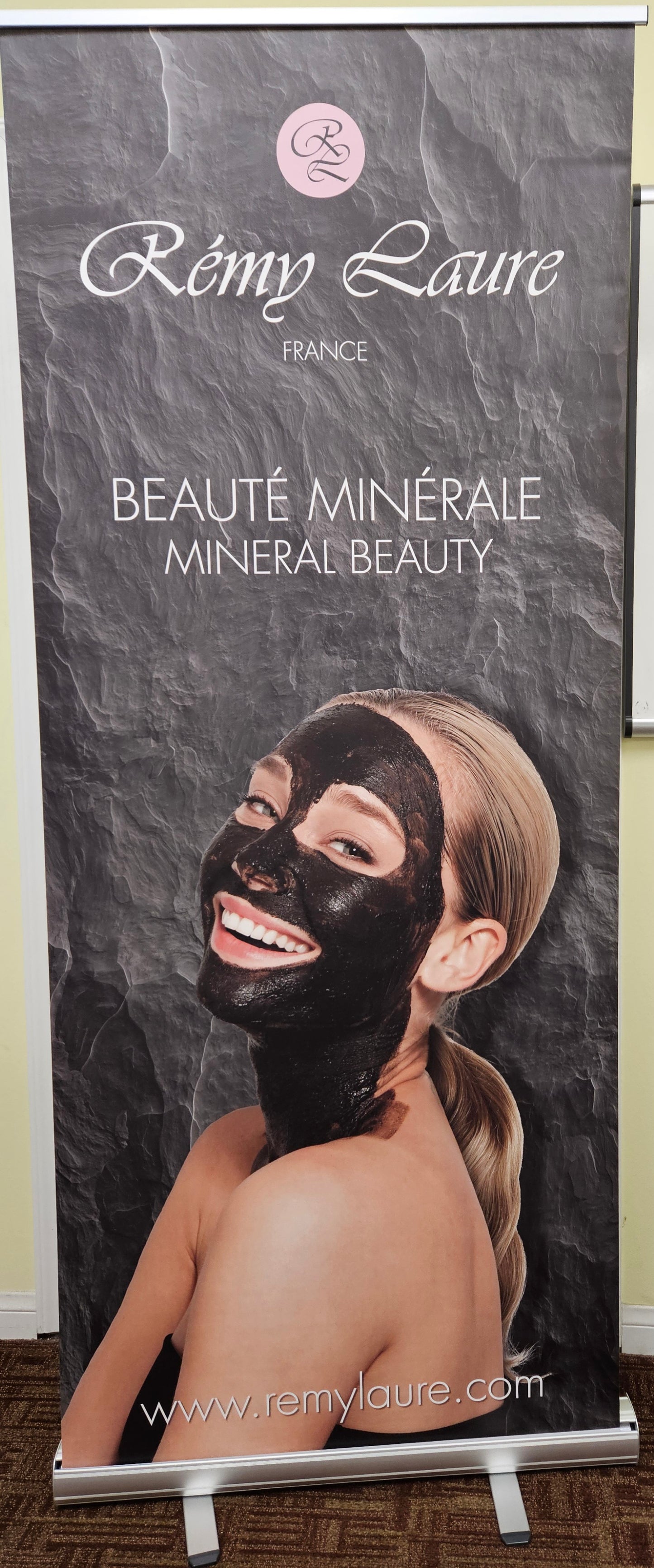 Remy Laure Roll-Up Banner Stand - Black (PO-01)