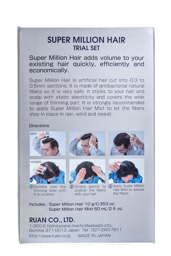 Super Million Hair #2 Dark Brown Trial Set (SMH-TS-02)