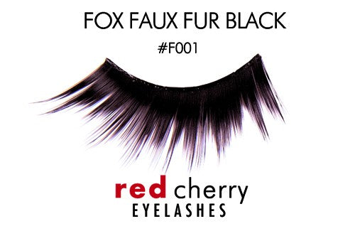 Red Cherry Lashes FOX FAUX FUR BLACK (RED-F001)