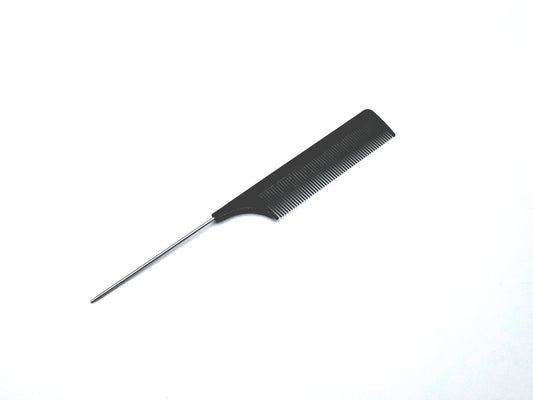 8"L Professional Rat Tail Comb with Metal Pin for Hair Styling and Sectioning