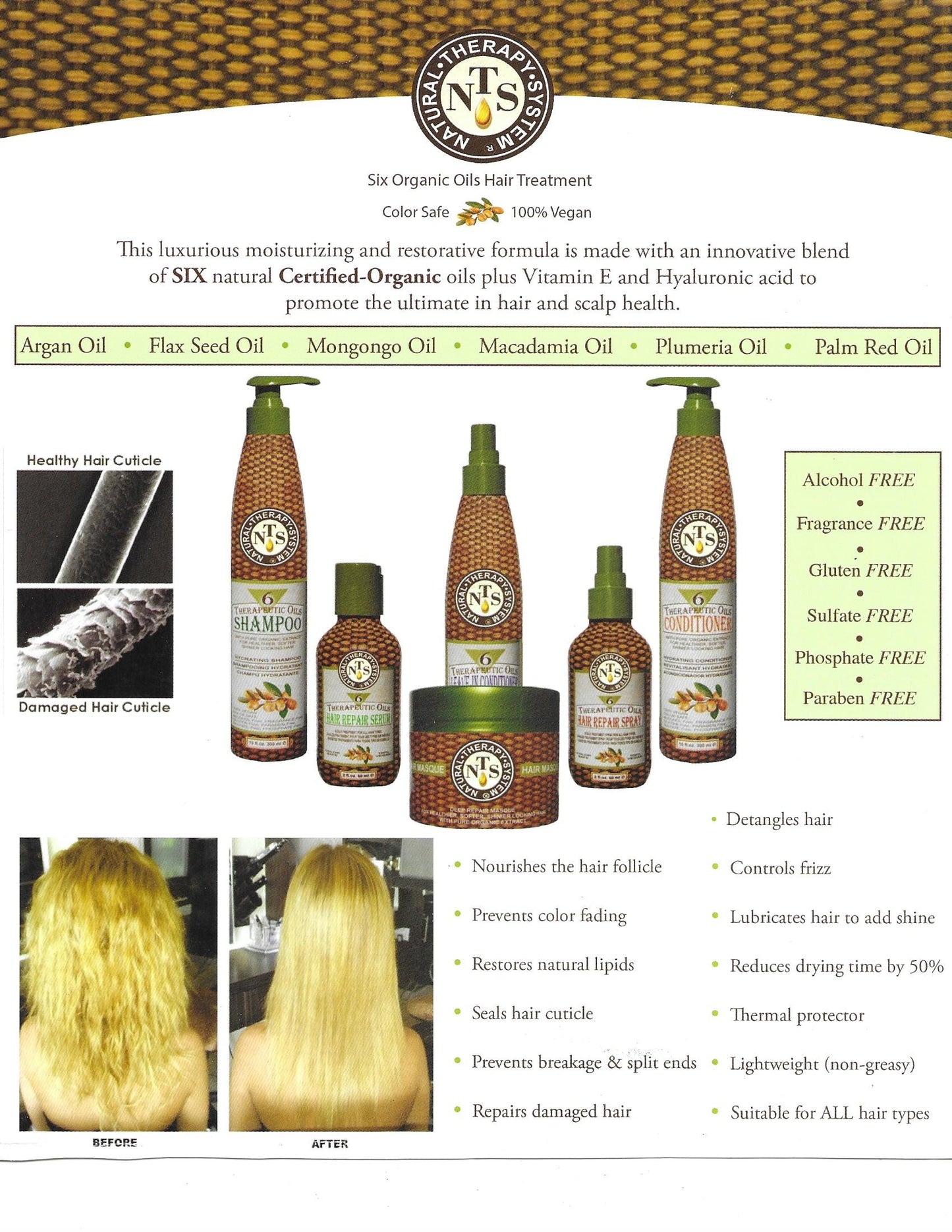NTS Hair Repair Spray 1 oz (NTS11V1)