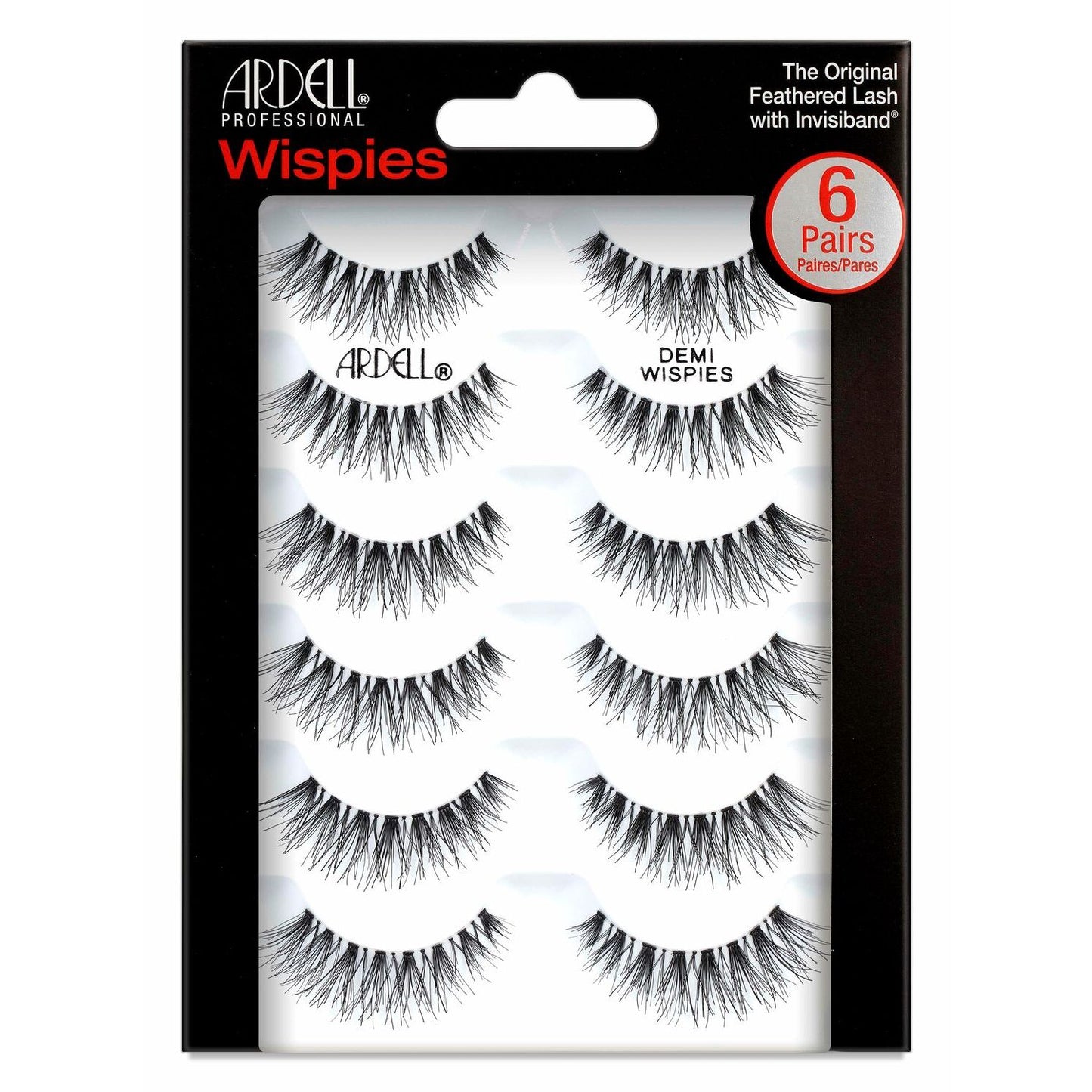 Ardell Lashes Wispies, Demi Wispies - Pack of 6 pairs(AD-65708)