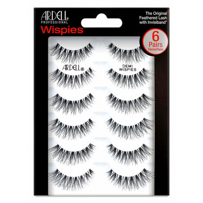 Ardell Lashes Wispies, Demi Wispies - Pack of 6 pairs(AD-65708)