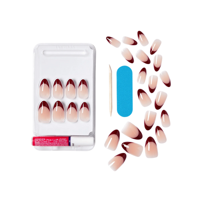 KISS Nails Salon Acrylic French Catchy (KISS-SFO09)