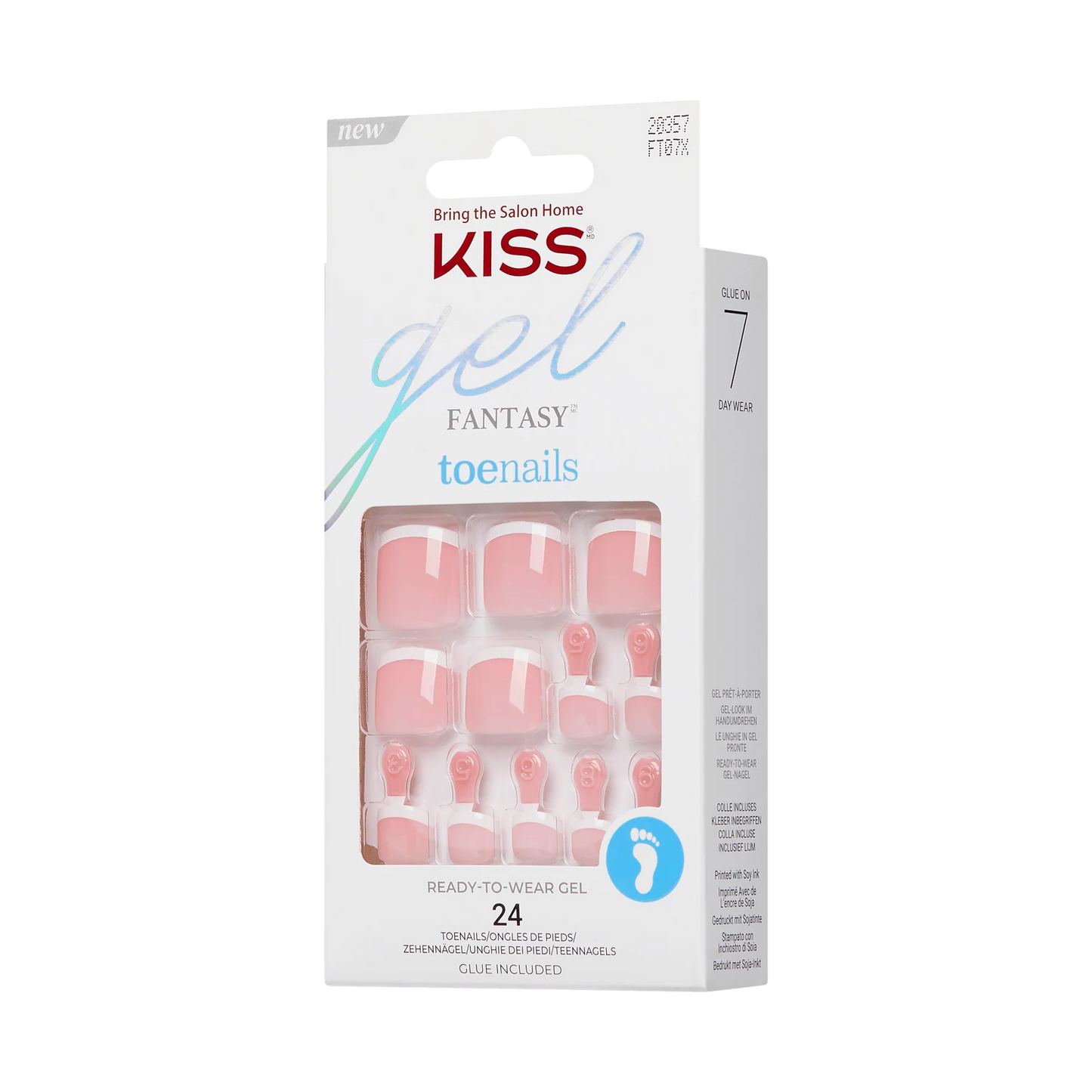 KISS nails Gel Fantasy toenails - Chase It (KISS-FT07X)