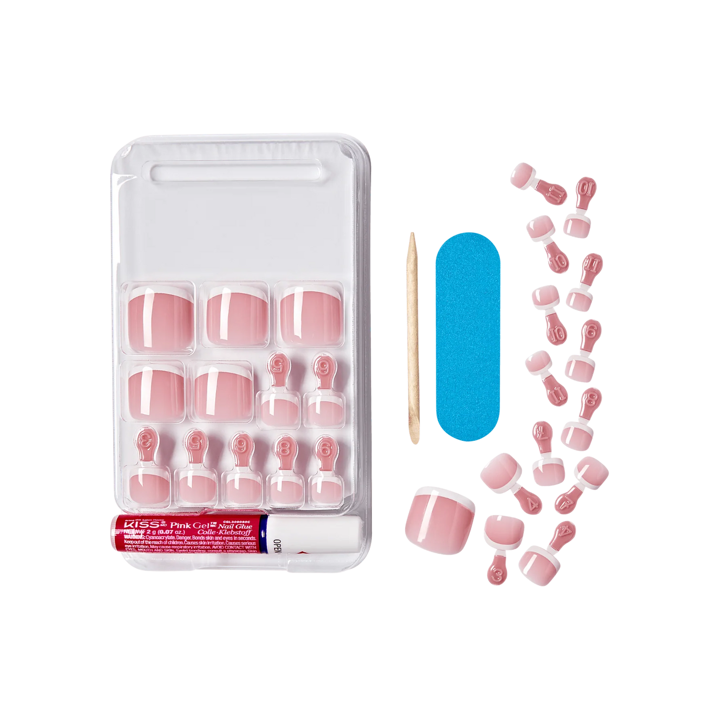 KISS nails Gel Fantasy toenails - Chase It (KISS-FT07X)