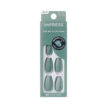 imPRESS by KISS nails Going Green Coffin (KISS-IMC508)