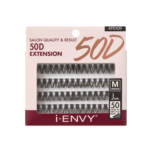 i · Envy by KISS lashes 50D Extension Cluster (KISS-KPEX09) Medium