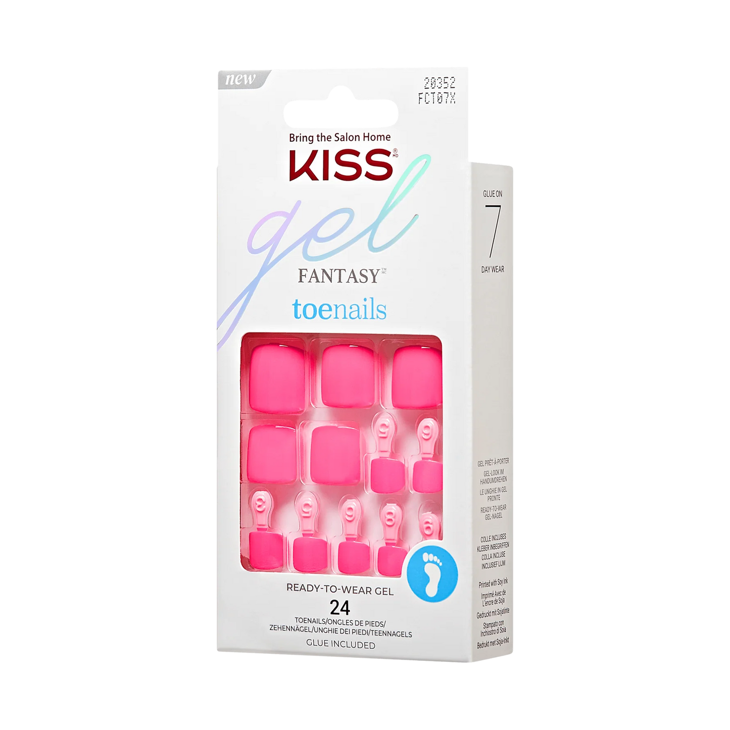 KISS nails Gel Fantasy toenails - No Fear (KISS-FCT07X)