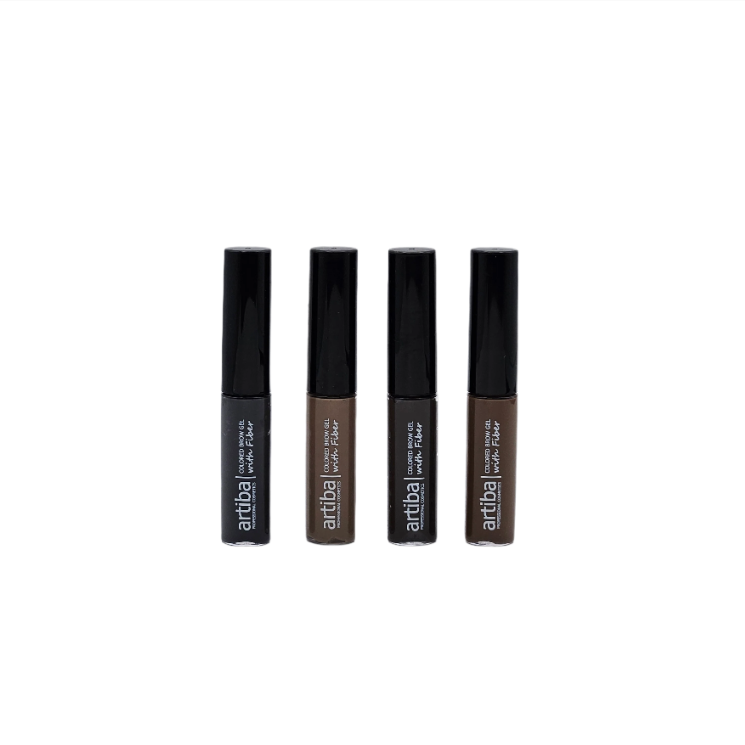 Artiba® Colored Brow Gel with Fiber Medium Brown (AR-EyeB MB)