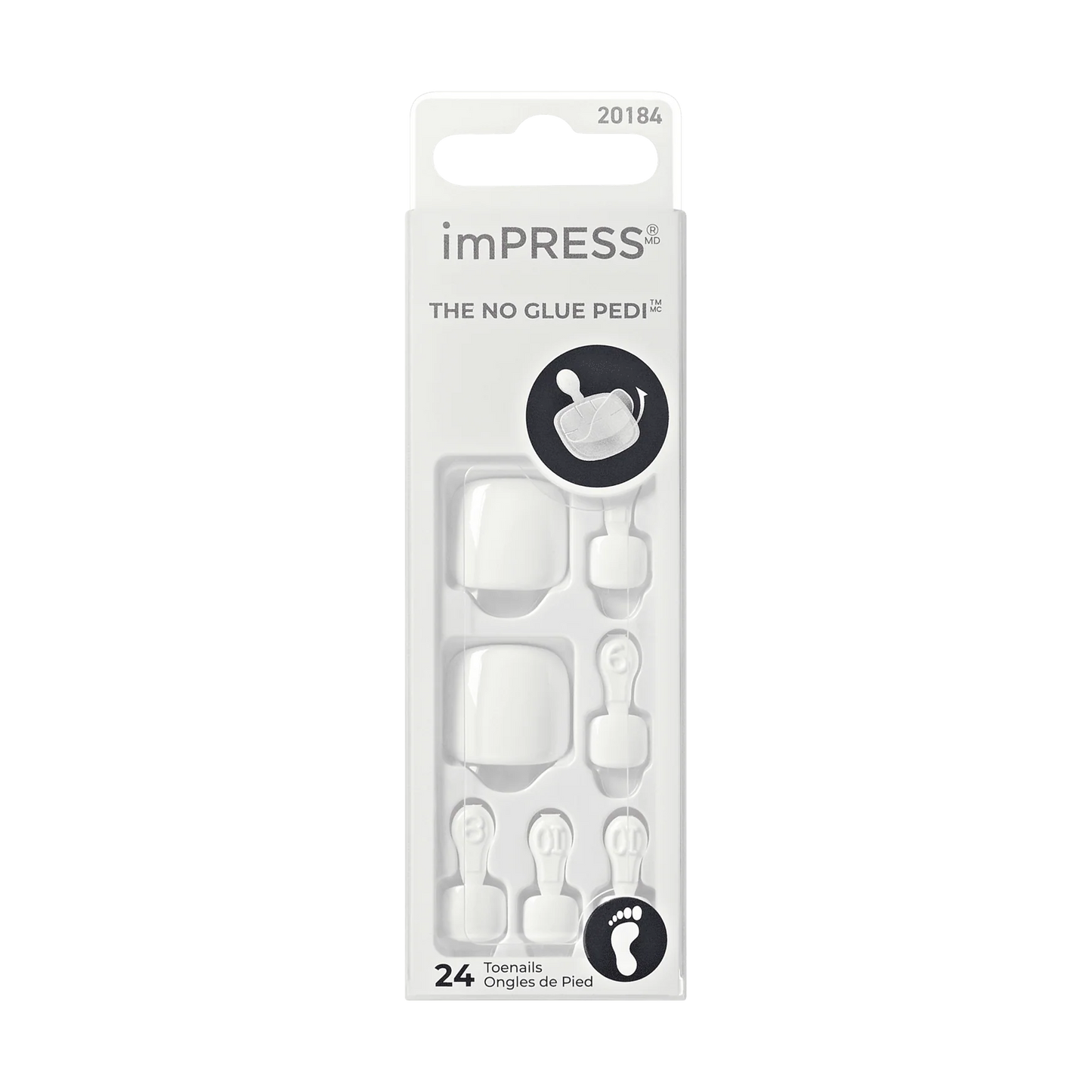 imPRESS by KISS toenails Simply White (KISS-IMT563X)
