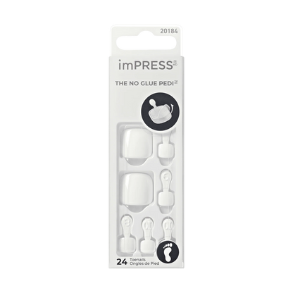 imPRESS by KISS toenails Simply White (KISS-IMT563X)