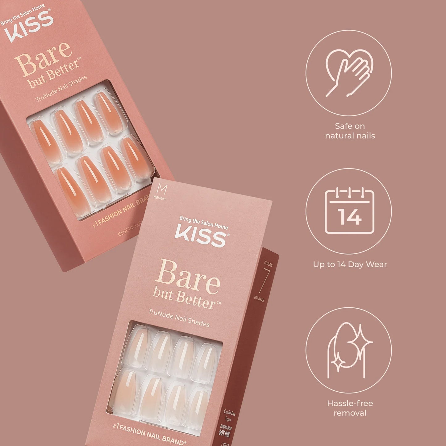 KISS nails Bare but Better - Nudies (KISS-BN01)